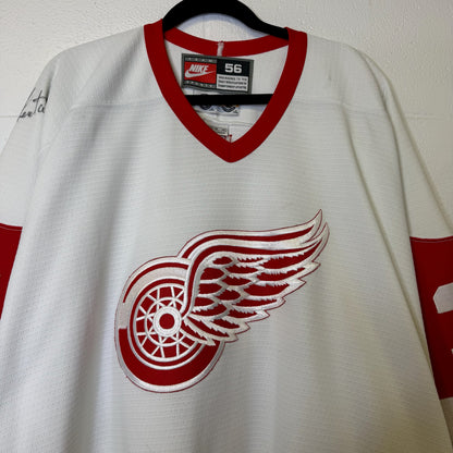 90s Detroit Red Wings CCM Jersey Signed Sz XL (Hextall)