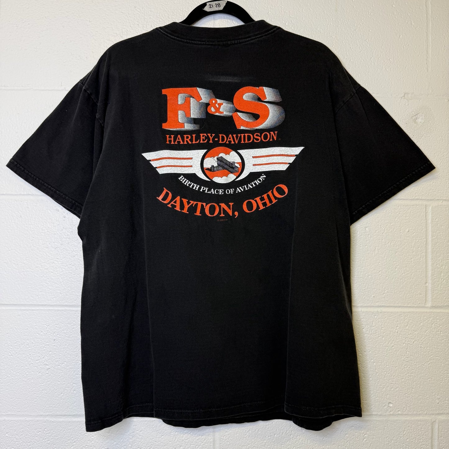 1996 Harley Davidson Dayton Ohio T-Shirt Sz L  (B2265)