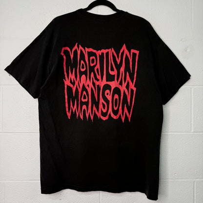 90s Marilyn Manson Kill God Band T-Shirt Sz L