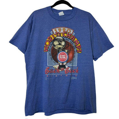 1990 Detroit Pistons Salem NBA T-Shirt Sz XL (B2190)