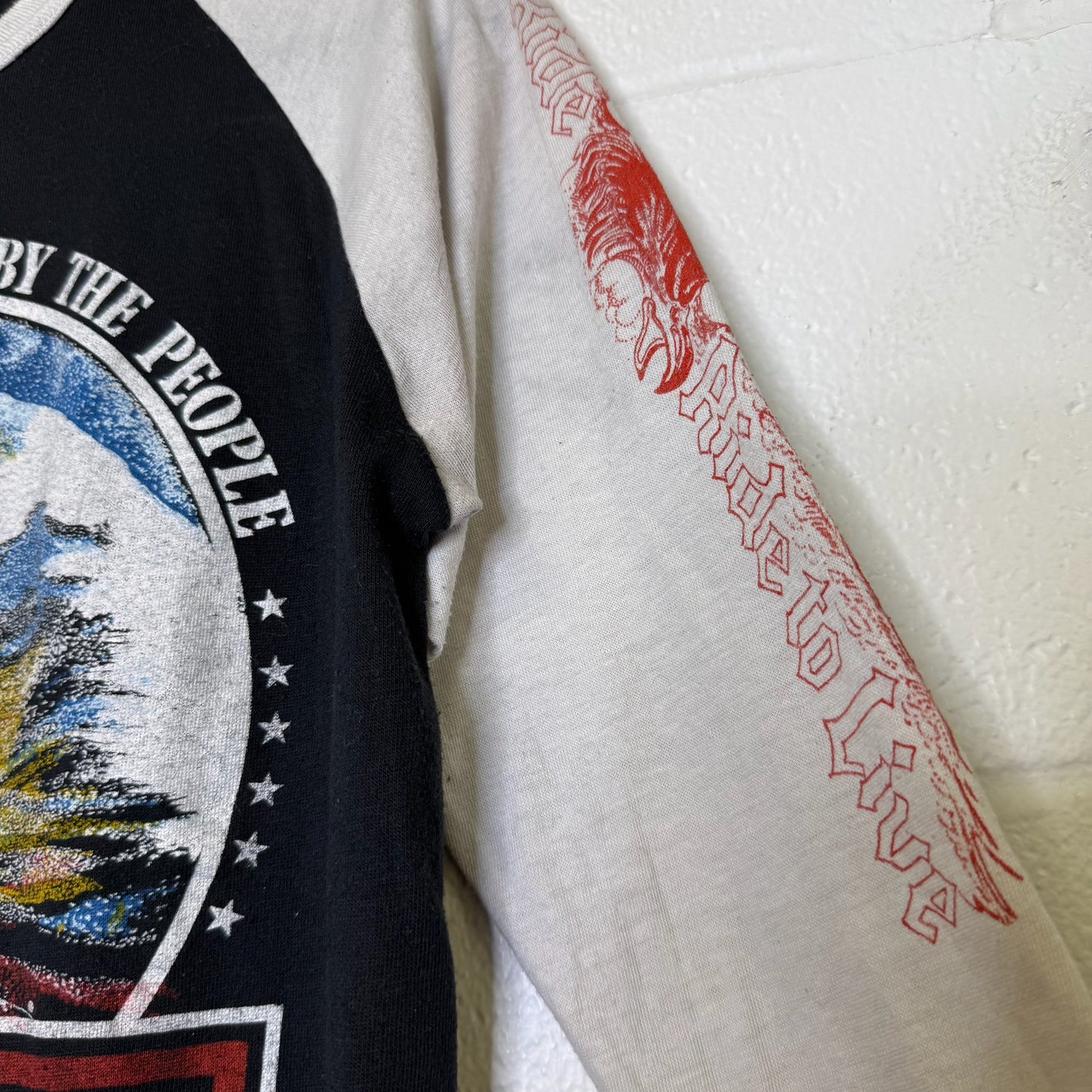 90s Harley Davidson Eagle Long Sleeve T-shirt Sz L (B2988)