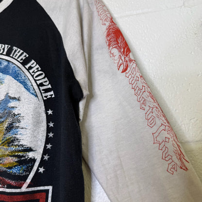 90s Harley Davidson Eagle Long Sleeve T-shirt Sz L (B2988)