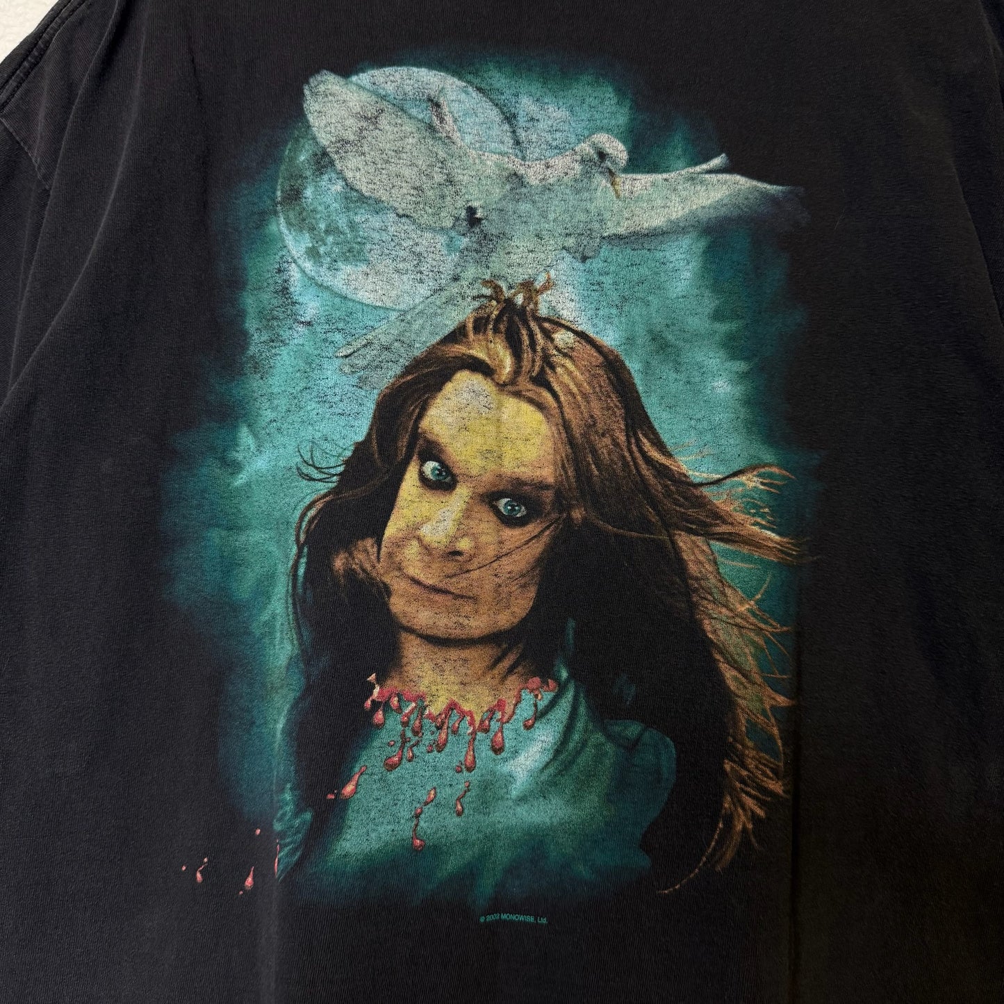 2002 Ozzy Osbourne Dove's Revenge T-Shirt Sz L (B2255)
