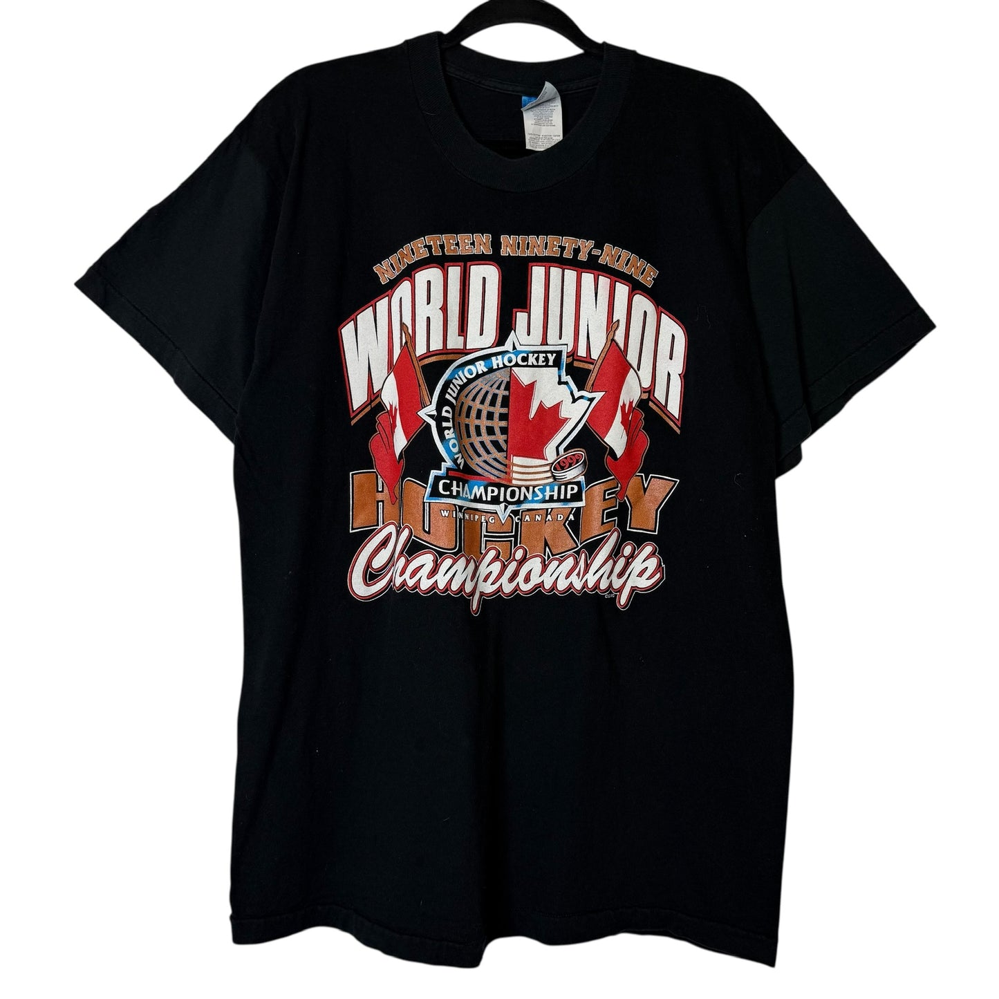 1999 Team Canada Hockey World Junior Championship T-Shirt Sz XL (B644)