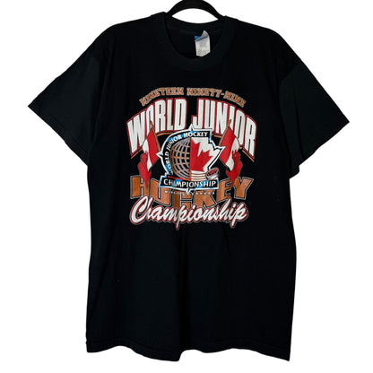 1999 Team Canada Hockey World Junior Championship T-Shirt Sz XL (B644)