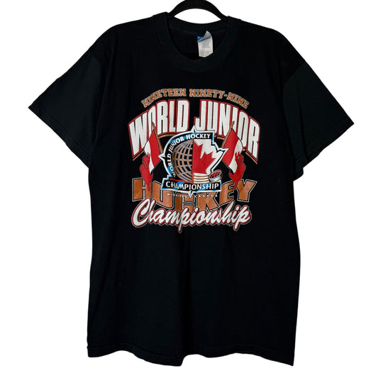 1999 Team Canada Hockey World Junior Championship T-Shirt Sz XL (B644)