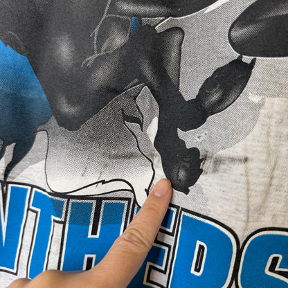 1993 Carolina Panthers NFL Nutmeg Breakthrough T-Shirt Sz L (B2085)