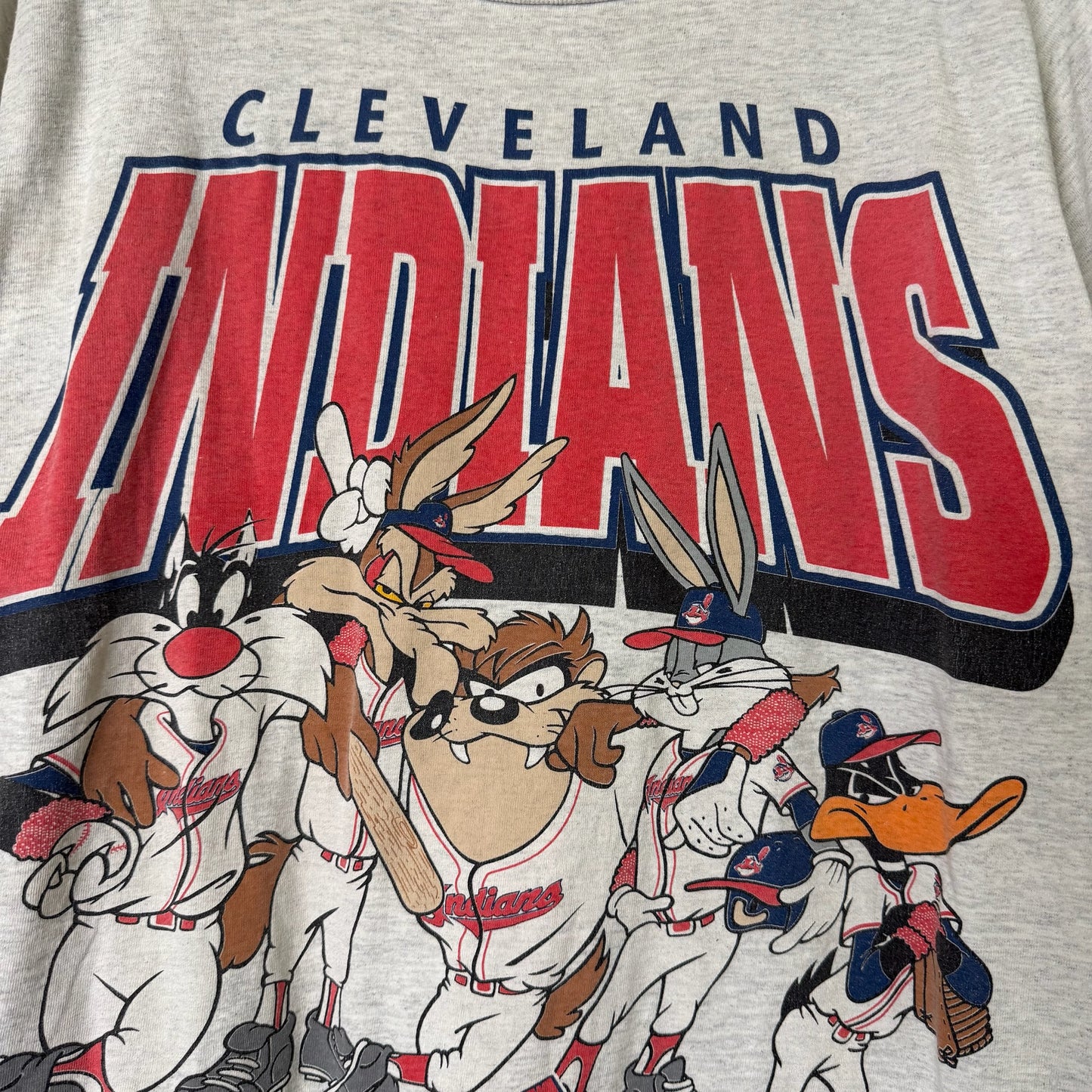 1995 Cleveland Indians MLB T-Shirt Sz L (B669)