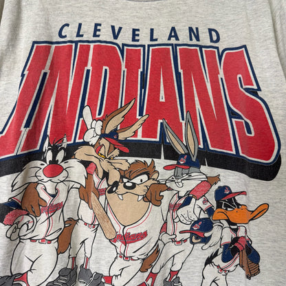 1995 Cleveland Indians MLB T-Shirt Sz L (B669)