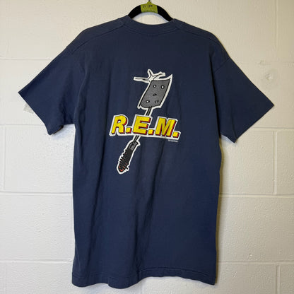 1994 R.E.M. Burger Flipper T-Shirt Sz L (B1722)