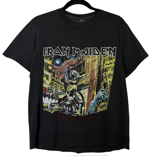 80's Iron Maiden Somewhere in Time T-shirt Sz M (B358)