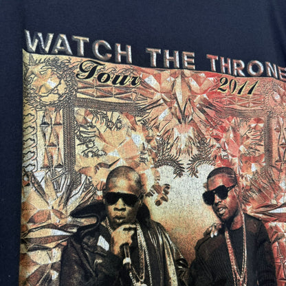 2011 Kanye West & Jay Z Watch The Throne T-Shirt Sz XL