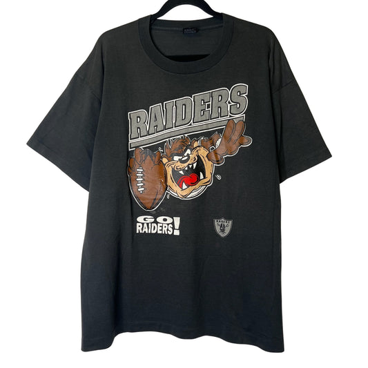 90s Los Angeles Raiders Taz NFL T-Shirt Sz XL (B2435)