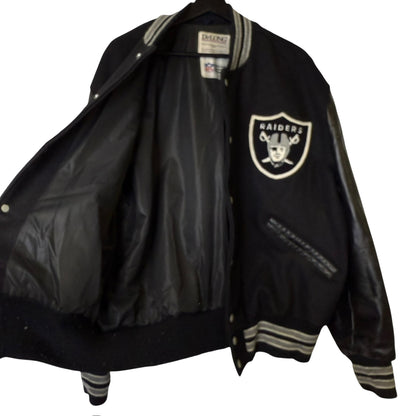 90s Los Angeles Raiders NFL Letterman Jacket