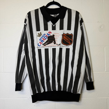 90's Molson Canadian Hockey Ref Jersey Sz Sz XL (B1808)