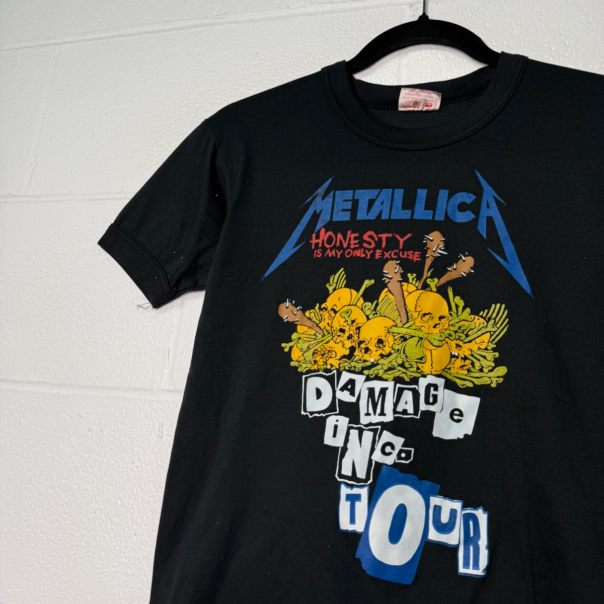 80s Metallica Damage Inc Band T-Shirt Sz S