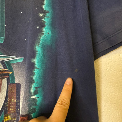 1997 Seattle Mariners Skyline MLB T-shirt Sz L (B641)