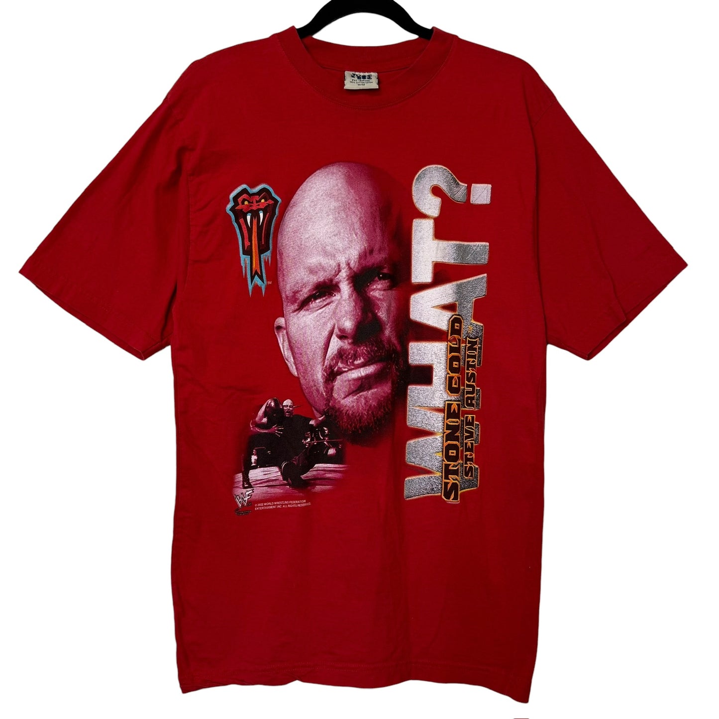2002 Stone Cold WWF T-Shirt Sz M (B2144)