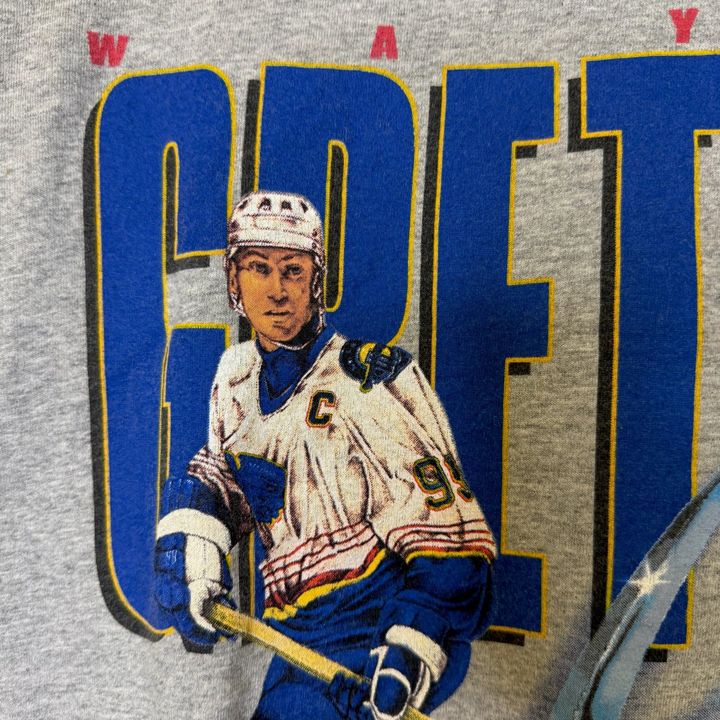 90s Wayne Gretzky St Louis Blues NHL T-Shirt Sz M (B2879)