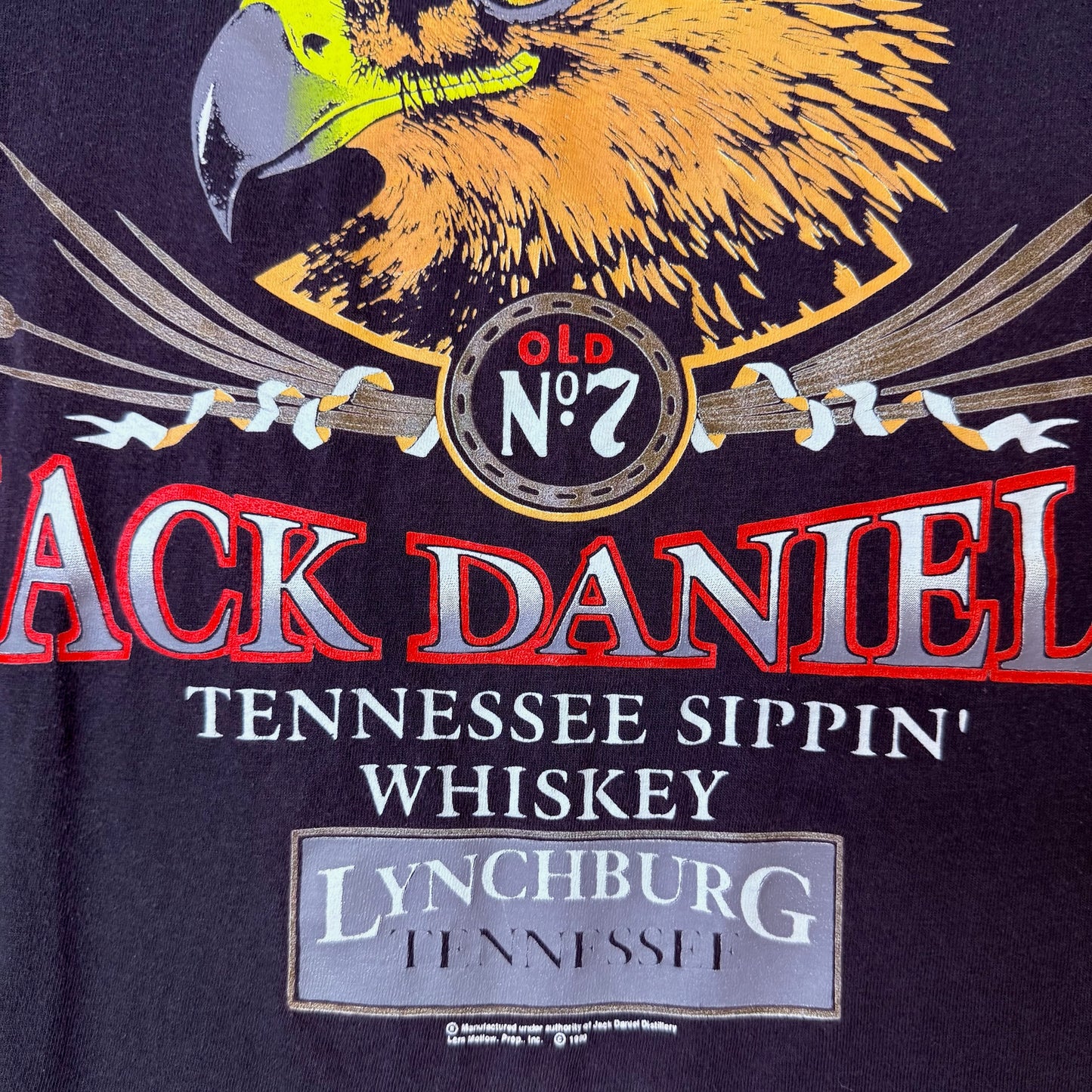 1980 Jack Daniels Whiskey T-Shirt Sz L (B1390)