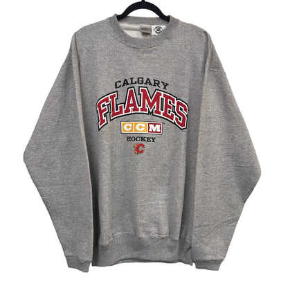 2000s Calgary Flames NHL Crewneck Sz M (A4439)