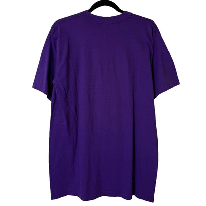 1990 Magic Johnson Los Angeles Lakers Salem NBA T-shirt Sz L (A3093)