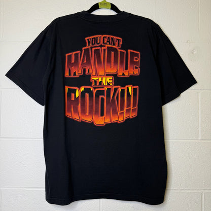 2002 The Rock WWF T-shirt size XL (B1729)