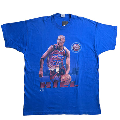 90s Grant Hill Detroit Pistons T-shirt Sz 2XL (A2857)