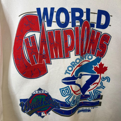 1992 Toronto Blue Jays Crewneck Sz L (A7989)