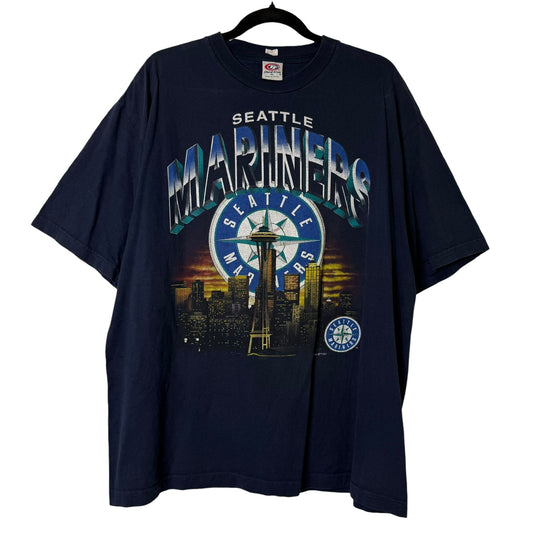 2001 Seattle Mariners Skyline MLB T-shirt Sz XL (B1643)
