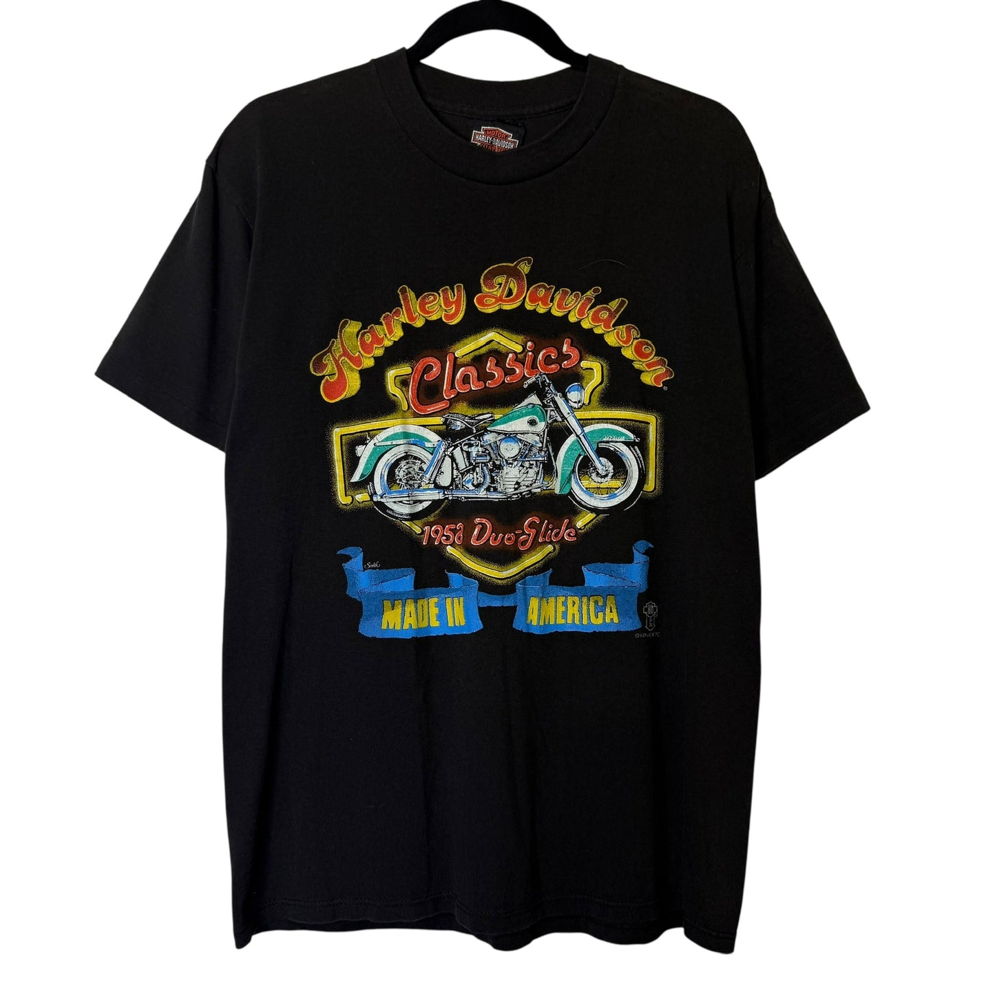 90's Harley Davidson 1952 Duo Style T-shirt Sz M (B603)