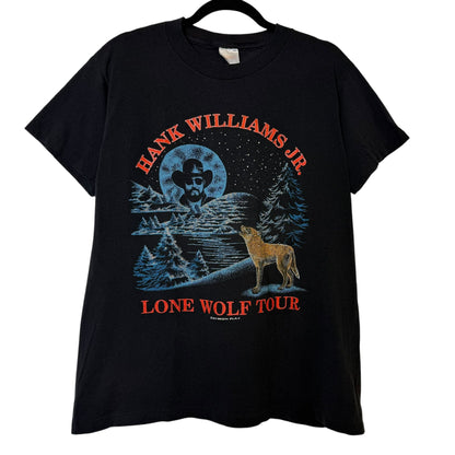1990 Hank Williams Jr Lone Wolf Tour Sz L (B403)