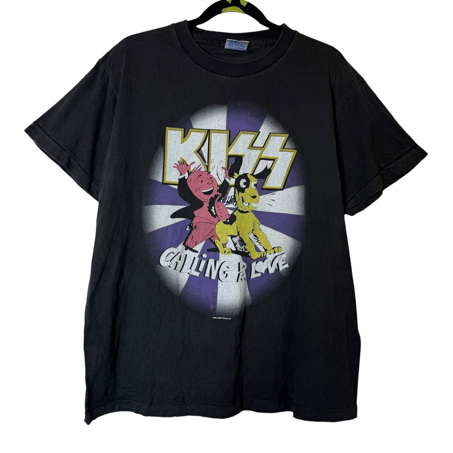 1994 KISS Calling Dr Love T-Shirt Sz L (B1723)