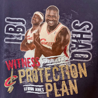 90's Lebron James Shaq NBA T-Shirt Sz XL (B2397)