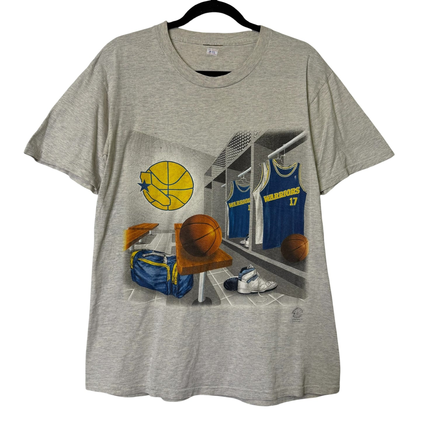 90's Golden State Warriors NBA Nutmeg T-Shirt Sz L (B667)
