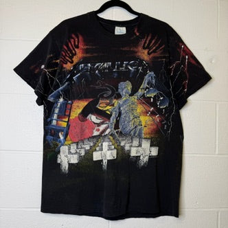 90's Metallica 5 Albums AOP Band T-shirt Sz XL