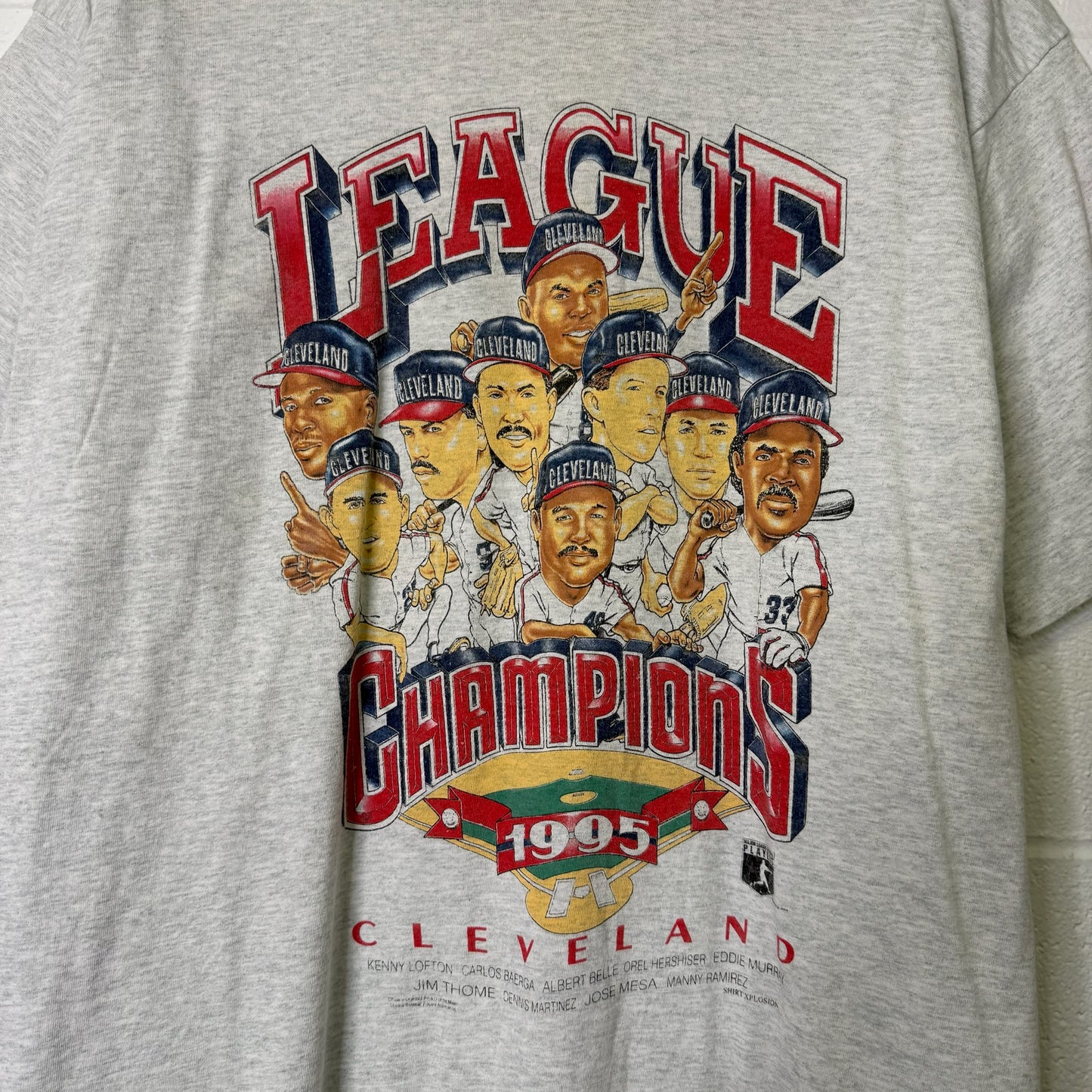 1995 Cleveland Indians MLB T-Shirt Sz 2XL (B668)