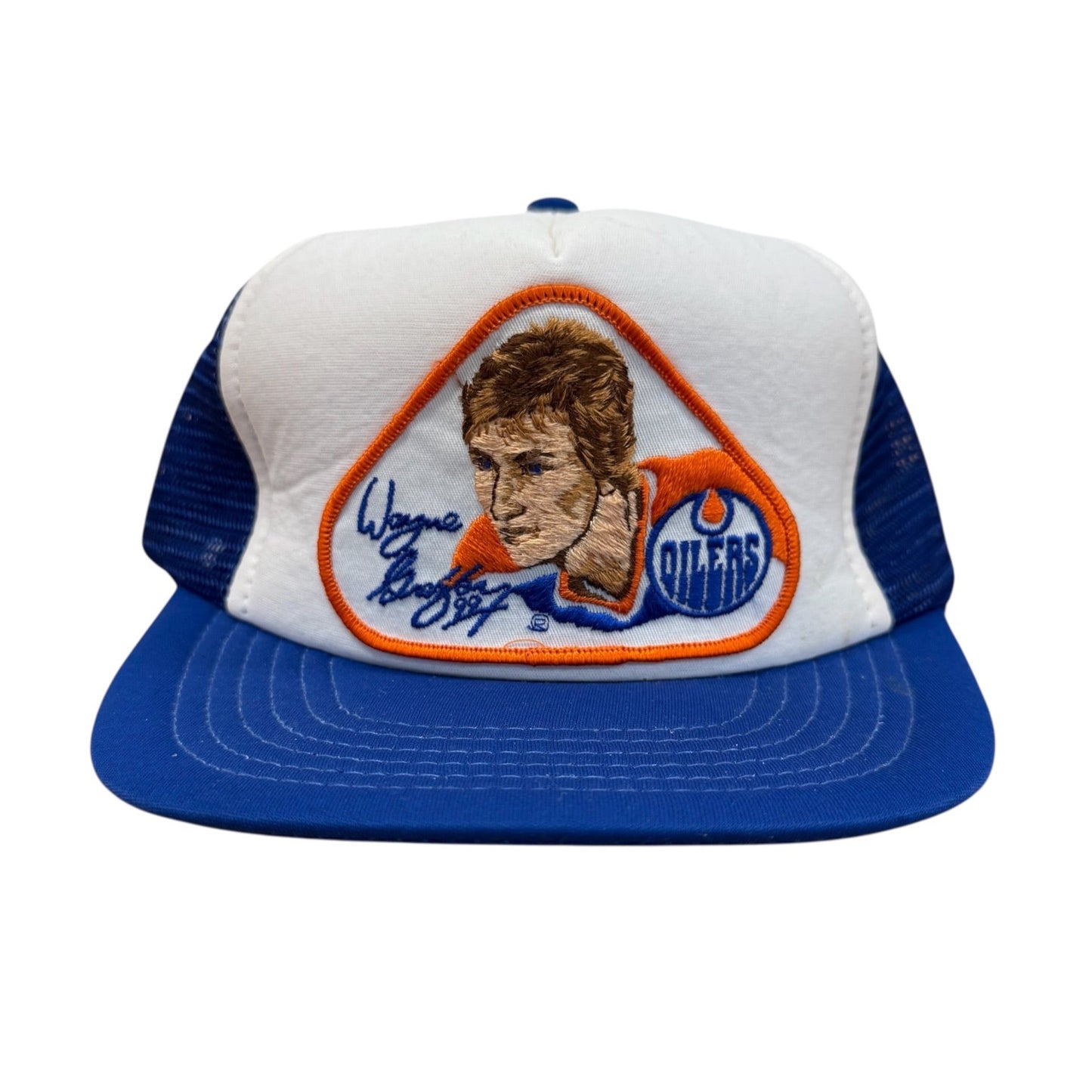 80s Wayne Gretzky Edmonton Oilers NHL Trucker Hat