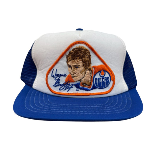 80s Wayne Gretzky Edmonton Oilers NHL Trucker Hat