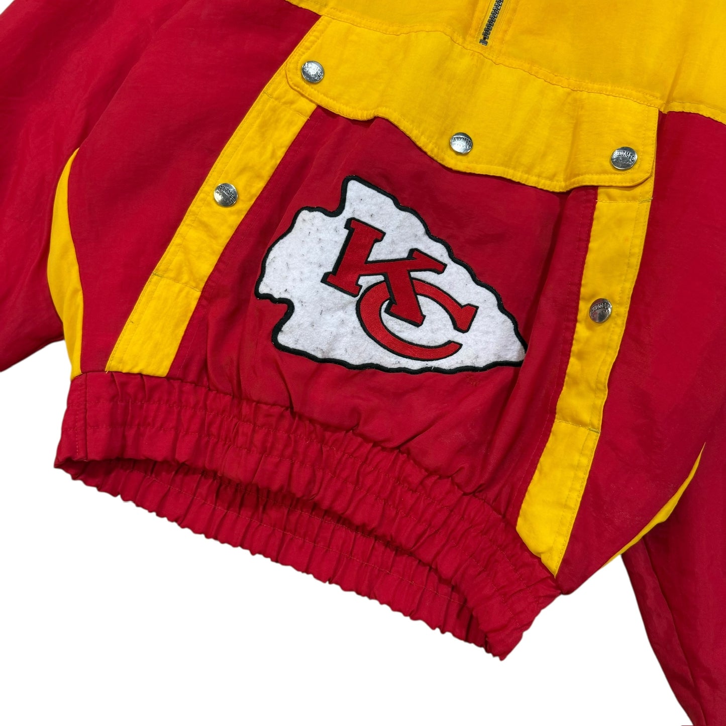 90s Kansas City Chiefs NFL Jacket Nutmeg Sz M