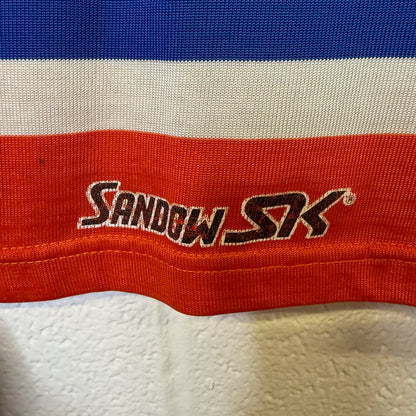 80s New York Islanders Sandow Knit Hockey NHL Jersey Sz M (B1801)