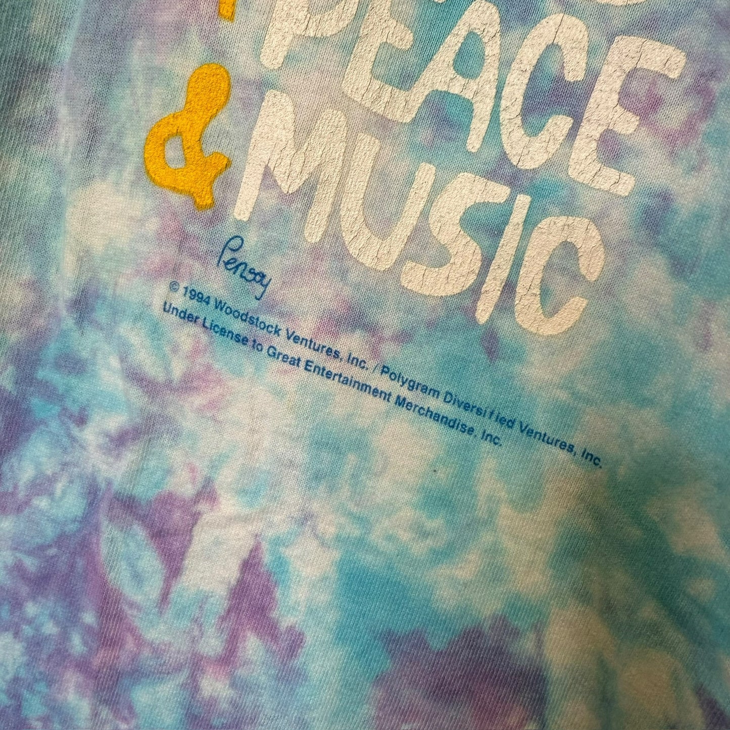 1994 Woodstock Music Festival T-Shirt Sz L