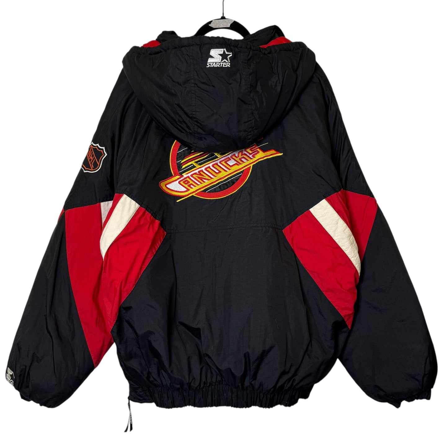 90s Vancouver Canucks Flying Skate Starter Jacket Sz XL