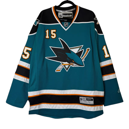 2009-11 Dany Heatley San Jose Sharks Reebok NHL Hockey Jersey Sz L (B1797)