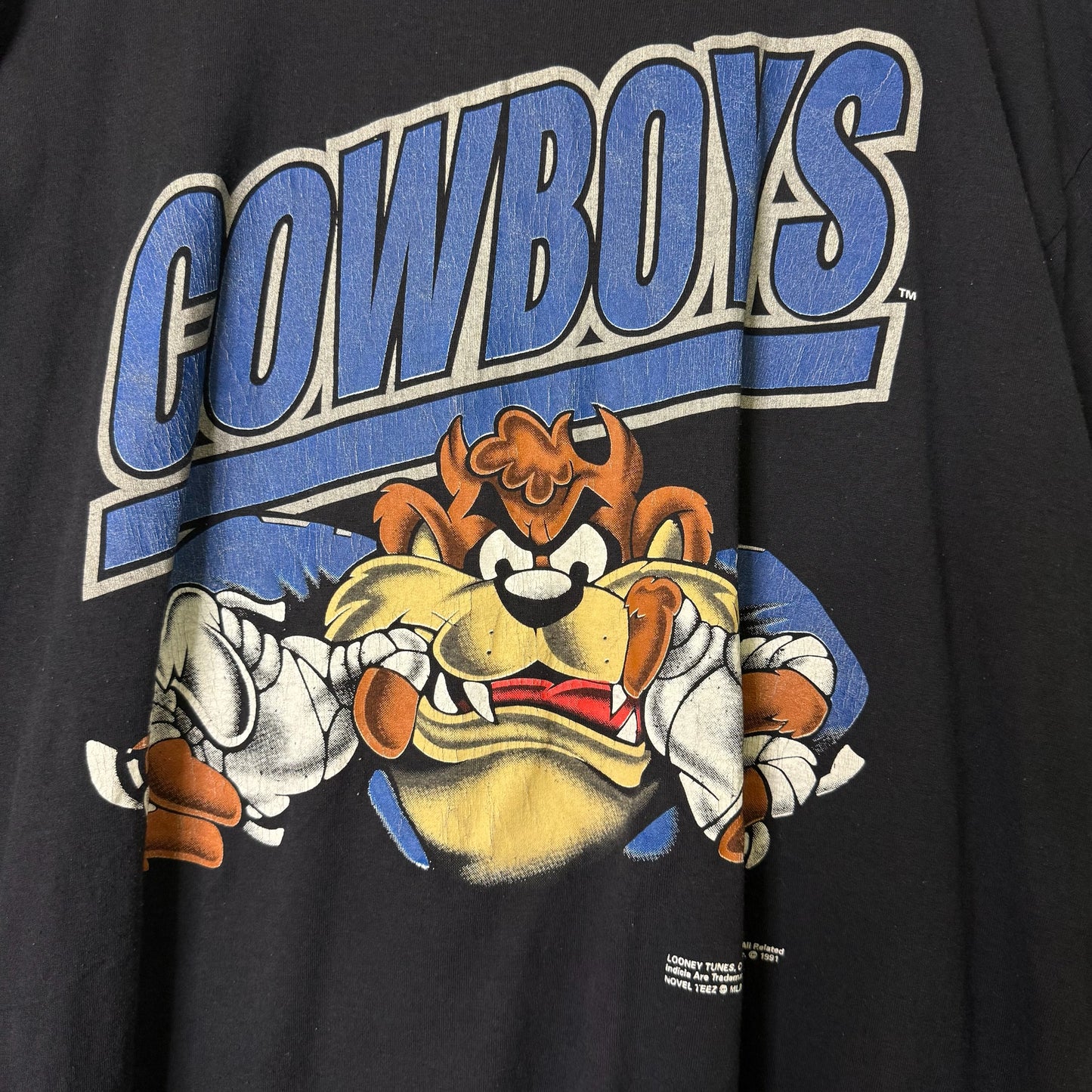 1991 Looney Tunes Dallas Cowboys NFL T-Shirt Sz XL (B683)
