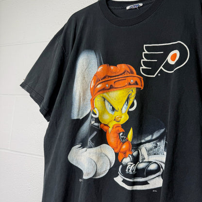 1996 Philadelphia Flyers Tweety Bird NHL T-Shirt Sz XL