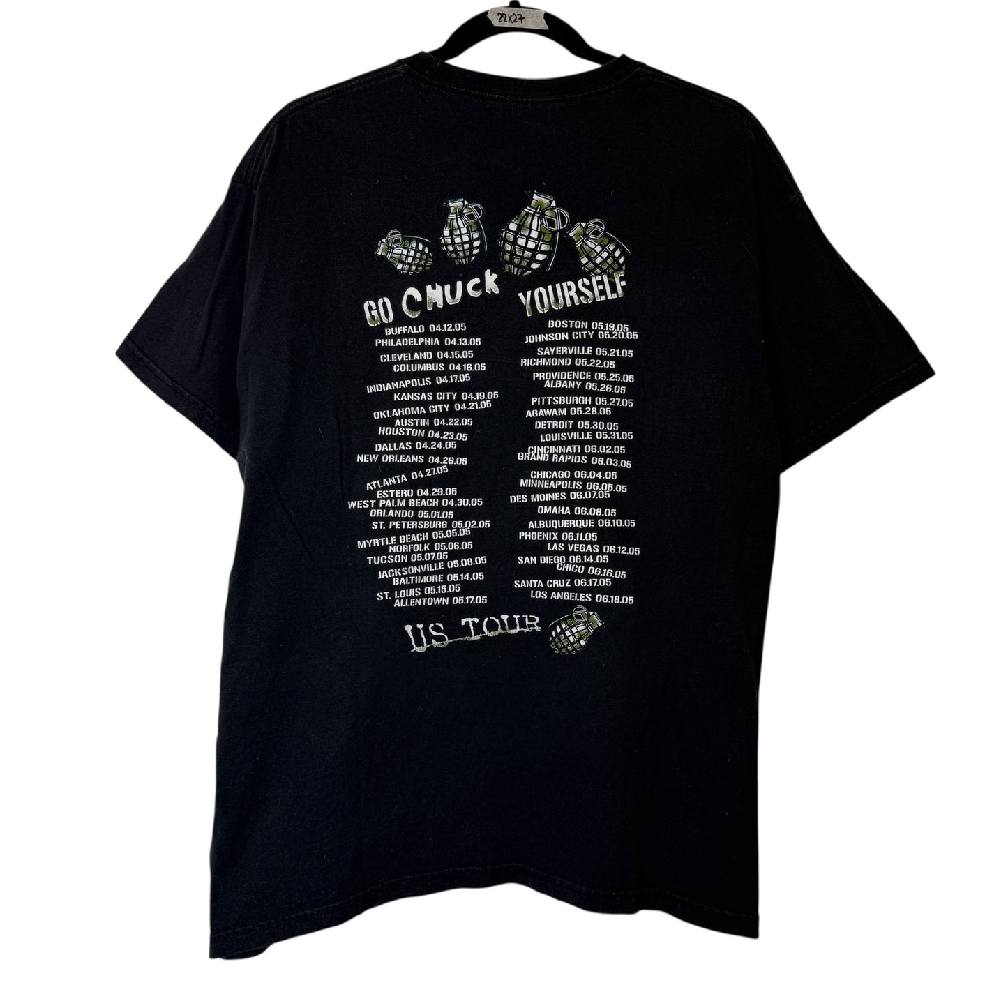 2005 Sum 41 Grenade T-shirt Sz L