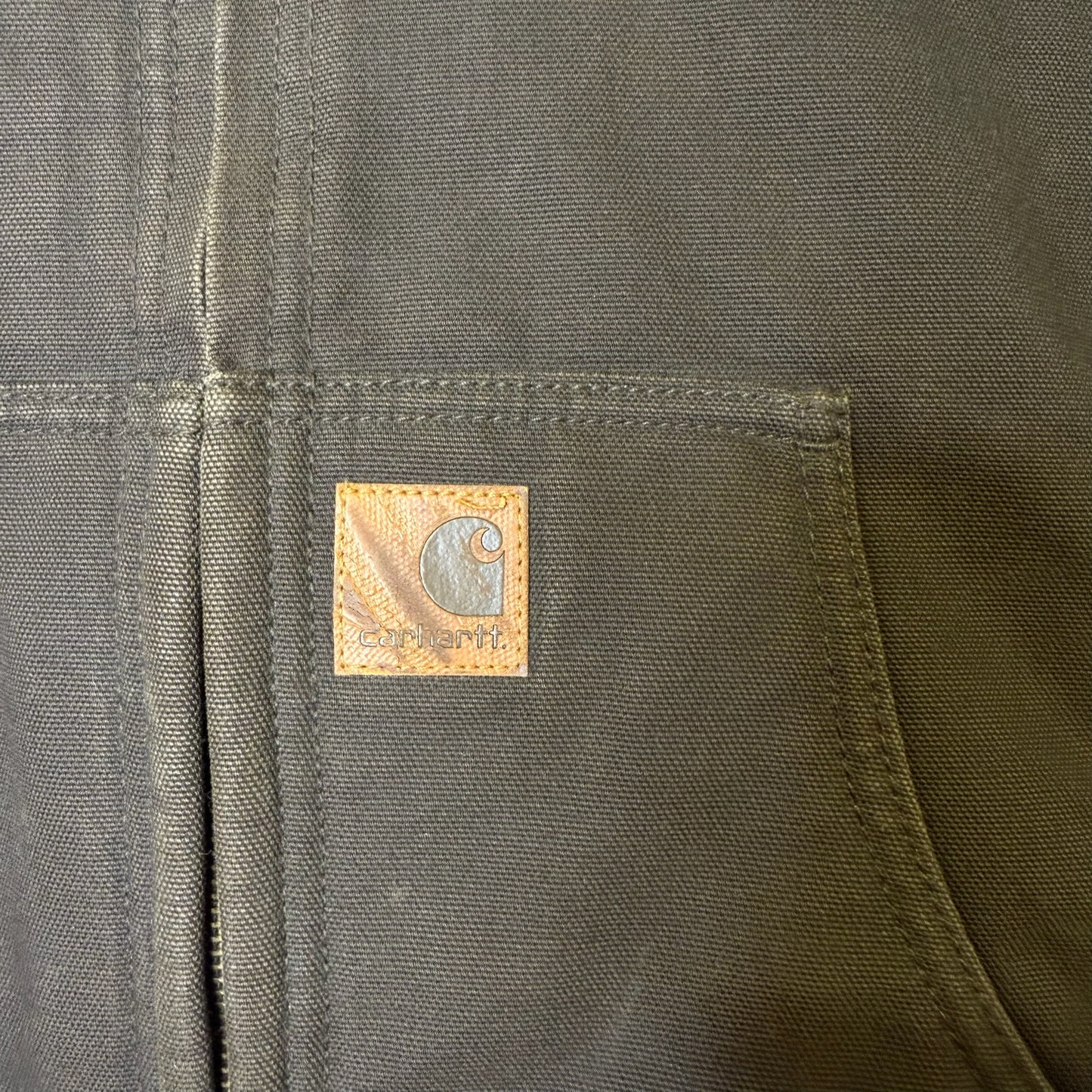 Carhartt Brown Hooded Jacket Sz Youth L (B1785)