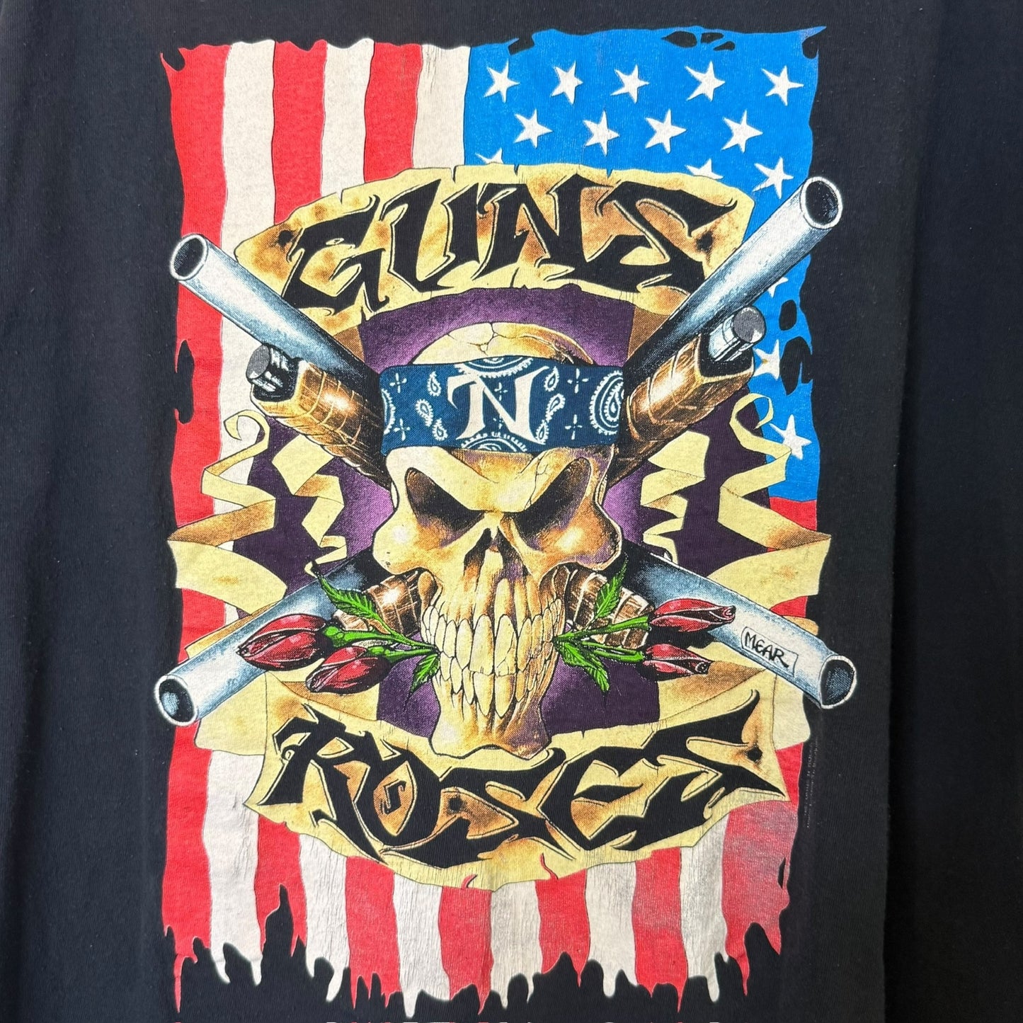 1991 Guns n Roses Long Sleeve Shirt Sz XL