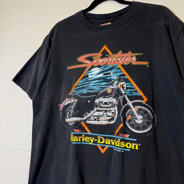1991 Harley Davidson Billings Montana T-Shirt Sz L (B1410)